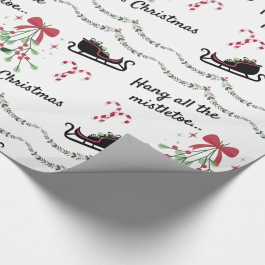 Papier Cadeau Noir Cette Chanson De Noël Wrapper Papier (Coin)