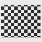 Papier Cadeau Noir et blanc (Plat)
