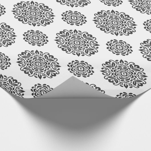 Papier Cadeau Noir et blanc (Coin)