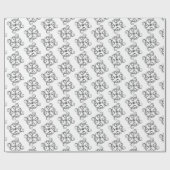 Papier Cadeau Noir et blanc (Plat)