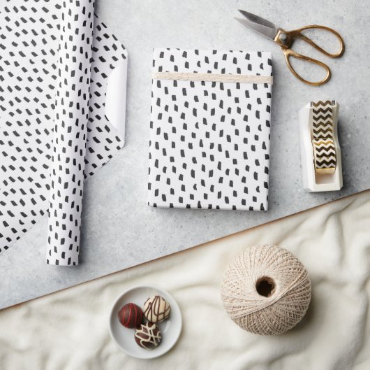 Papier Cadeau Noir et blanc (Artisanat)
