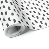 Papier Cadeau Noir et blanc (Coin rond)