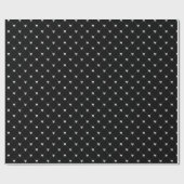 Papier cadeau noir et blanc à ruban (Plat)