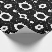 Papier Cadeau Noir et blanc classique (Coin)