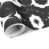 Papier Cadeau Noir et blanc classique (Coin rond)
