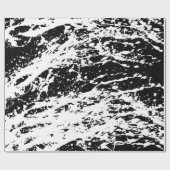 Papier Cadeau Noir et blanc détendu Peinture (Plat)