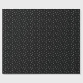 Papier Cadeau Noir et gris Simple Moderne Motif Wr (Plat)