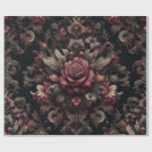 Papier cadeau noir et marron (Plat)