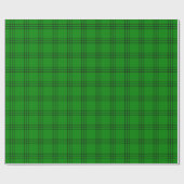 Papier Cadeau Noir et vert modernes|Grand Motif| (Plat)