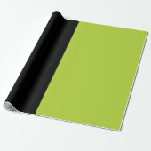 Papier Cadeau Noir et vert néon (Déroulé)