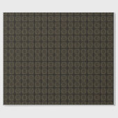 Papier Cadeau Noir, gris et or (Plat)