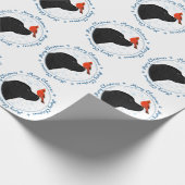 Papier Cadeau Noir Labrador Joyeux Noël (Coin)