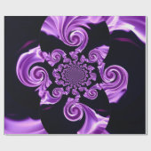 Papier Cadeau Noir lilas (Plat)