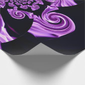 Papier Cadeau Noir lilas (Coin)