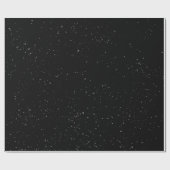 Papier Cadeau Noir moucheté  (Plat)