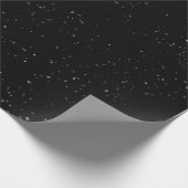 Papier Cadeau Noir moucheté  (Coin)