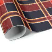 Papier Cadeau Noir/Noir/Rouge | Papier d'enrobage (Coin rond)