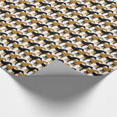 Papier Cadeau Noir, or mat et Cheval Blanc (Coin)
