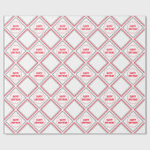 Papier Cadeau Noir Rouge Et Blanc (Plat)