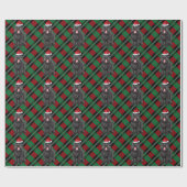 Papier Cadeau Noir Russe Terrier Jour férié Noël (Plat)