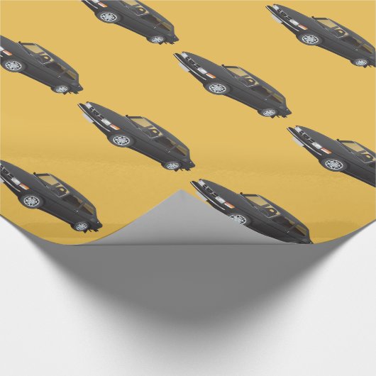 Papier Cadeau Noir Saab 99 (Coin)