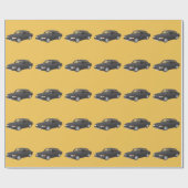 Papier Cadeau Noir Saab 99 (Plat)
