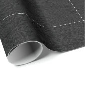 Papier Cadeau Noir texturé (Coin rond)