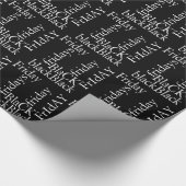 Papier Cadeau Noir Vendredi (Coin)