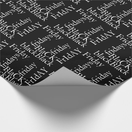 Papier Cadeau Noir Vendredi (Coin)