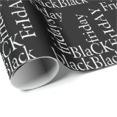 Papier Cadeau Noir Vendredi (Coin rond)