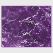 Papier Cadeau Noir violet noir marbre noir brillant (Plat)