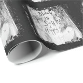 Papier Cadeau noircissez une couleur si heureuse (Coin rond)