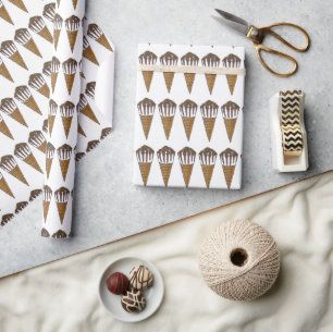 Papier Cadeau Noisette Buddy Chocolat Arachide Glace Cône
