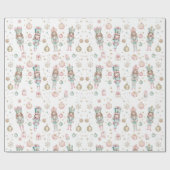 Papier Cadeau Noisette de Noël & Ballerina (Plat)