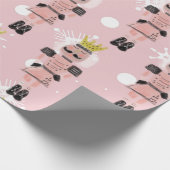 Papier Cadeau Noisette de Noël main tiré Soldat rose (Coin)