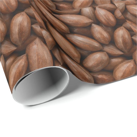 Papier Cadeau Noix de pécan (Coin rond)