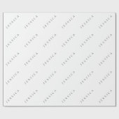 Papier Cadeau Nom classique (ou mot) (Plat)