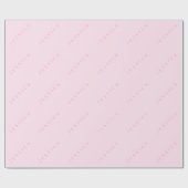 Papier Cadeau Nom classique (ou mot) rose (Plat)