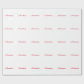 Papier Cadeau Nom de calligraphie classique professionnel person (Plat)