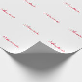 Papier Cadeau Nom de calligraphie classique professionnel person (Coin)
