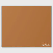 Papier Cadeau Nom de couleur brun Impala (Plat)