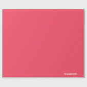 Papier Cadeau Nom de couleur rose Flamant rose (Plat)