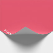 Papier Cadeau Nom de couleur rose Flamant rose (Coin)