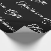 Papier Cadeau Nom de famille toutes vacances nommées de Noël - (Coin)