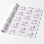 Papier Cadeau Nom de la chambre de l'Inséparable mariage<br><div class="desc">Personnalisez votre cadeau mariage au couple heureux avec ce papier d'emballage inséparable mignon ! Idéal aussi pour une douche nuptiale ou une fête de fiançailles ! Personnalisez avec le nom de la mariée et le nom du marié.</div>