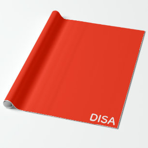 Papier Cadeau Nom de la couleur rouge de la carte