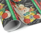 Papier Cadeau Nom de l'enfant Père Noël Cadeau de Noël (Coin rond)