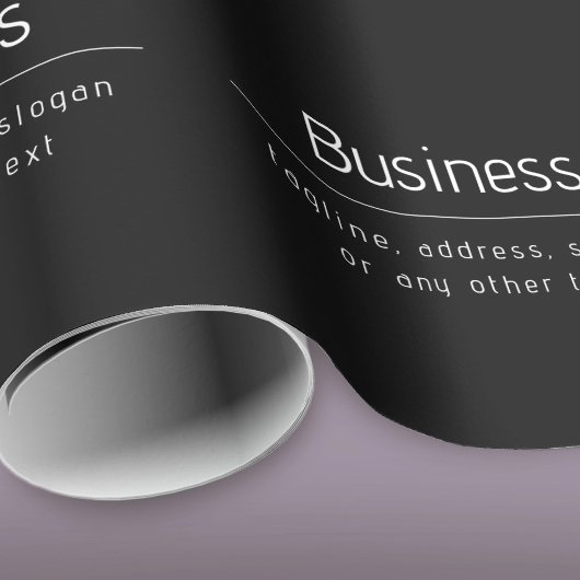 Papier Cadeau Nom d'entreprise minimal moderne et autres informa