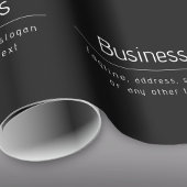 Papier Cadeau Nom d'entreprise minimal moderne et autres informa