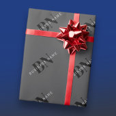Papier Cadeau Nom d'entreprise modifiable (ou tout autre texte) 